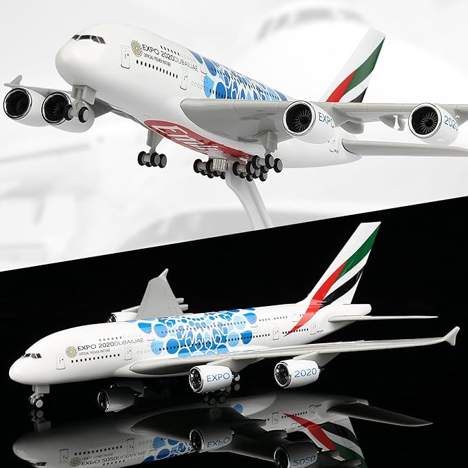 Home Decor Expo - 30cm UAE Expo A380 Airlines Flugzeugmodell