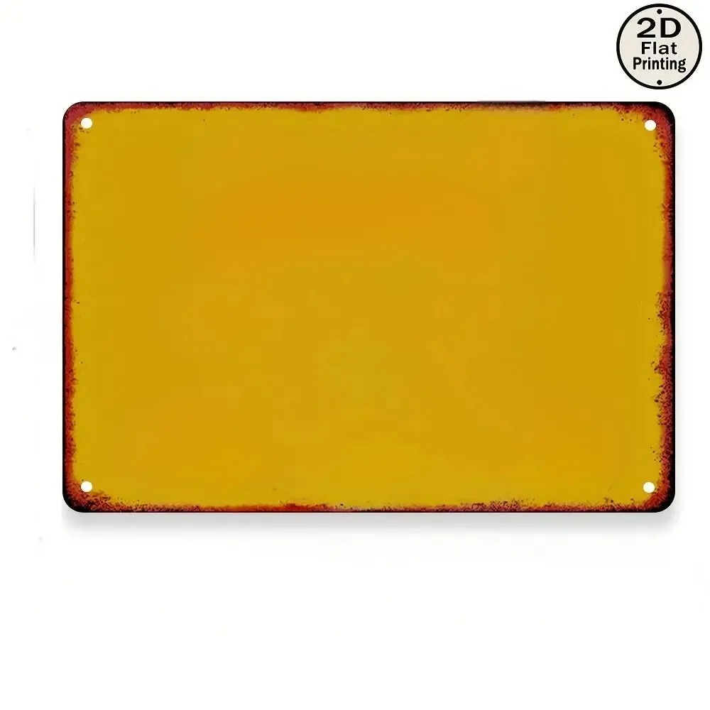 Home Decor Logo - [2D Flach] 1 Stück Maßgefertigte Vintage-Metallplakette,