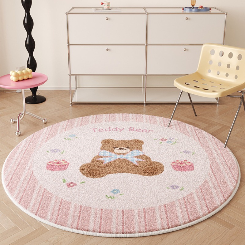 Home Decor Ig - Nette Runde Wohnzimmer Dekorative Teppich Rosa