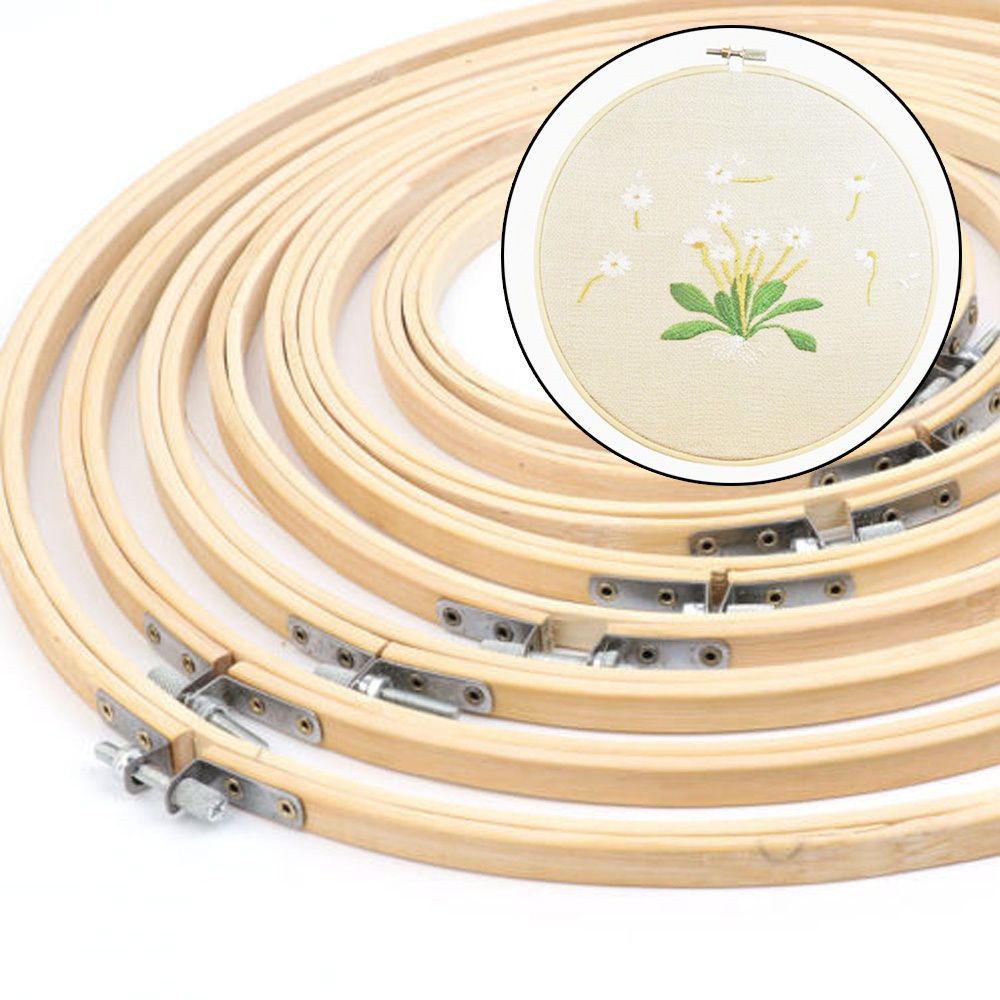 Bamboo Photo Frame - 8/10/13/15/18/30cm DIY Nadelarbeit Kreuzstich-Maschine Bambusrahmen Stickrahmen