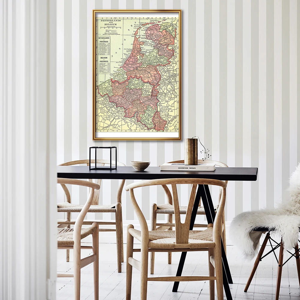 Home Decor Netherlands - 42*59cm Die 1914 Belgien und Niederlande