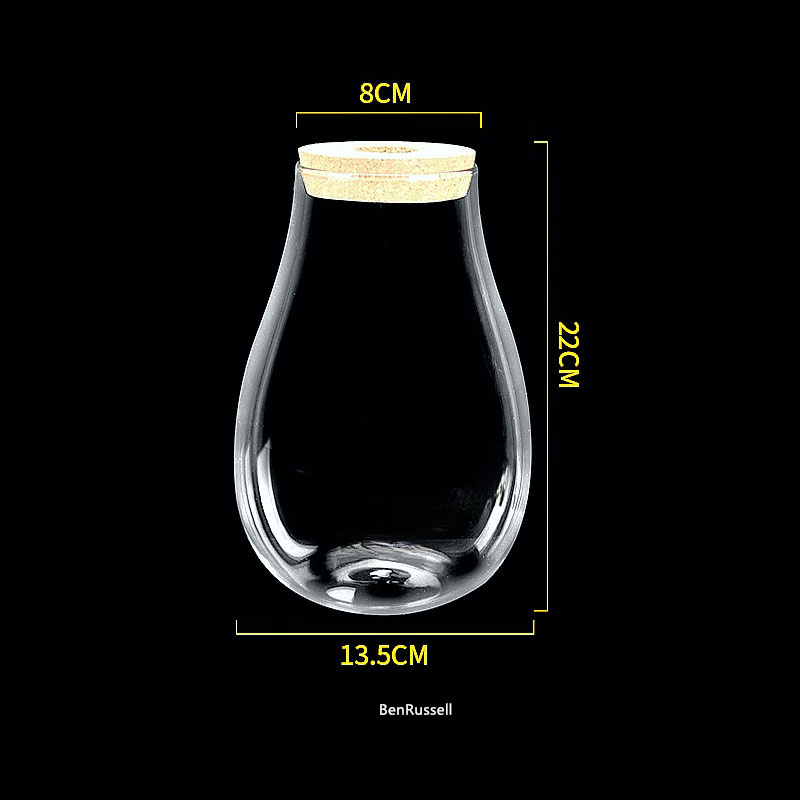 Gläser in Wassertropfenform, M – Terrarium Glass Bottle Bewertung und Preis