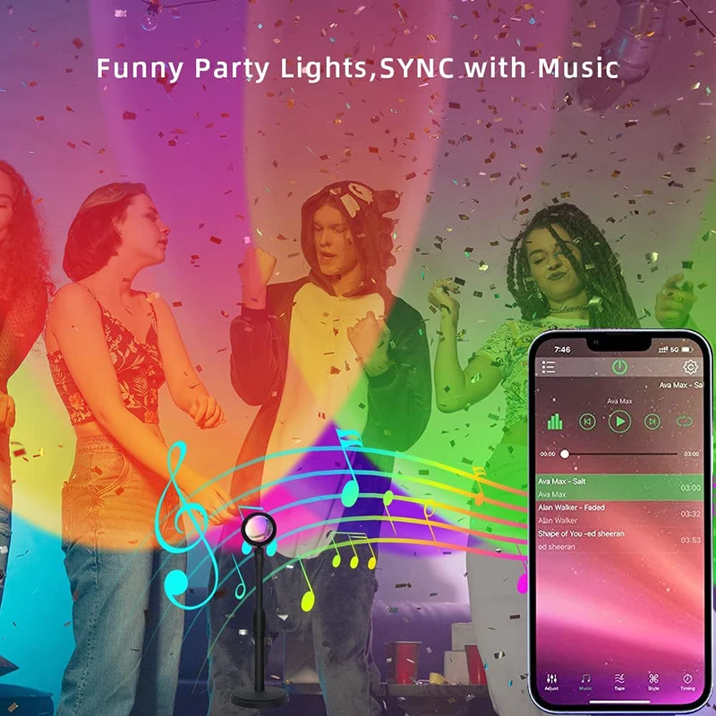 Smart LED Sonnen untergang Lam – Home Decor Free App Bewertung und Preis