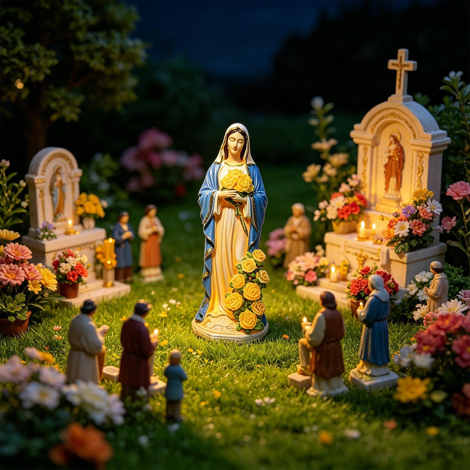 Solar-Statue der Jungfrau Mari – Home Decor Unique Bewertung und Preis