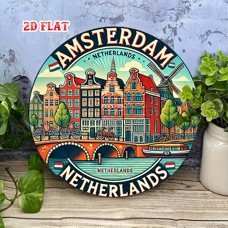 2D Flache, 1-teilige runde Met – Home Decor Netherlands Bewertung und Preis