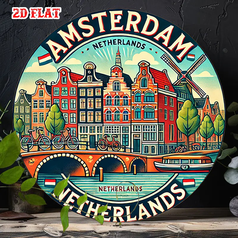 2D Flache, 1-teilige runde Met – Home Decor Netherlands Bewertung und Preis