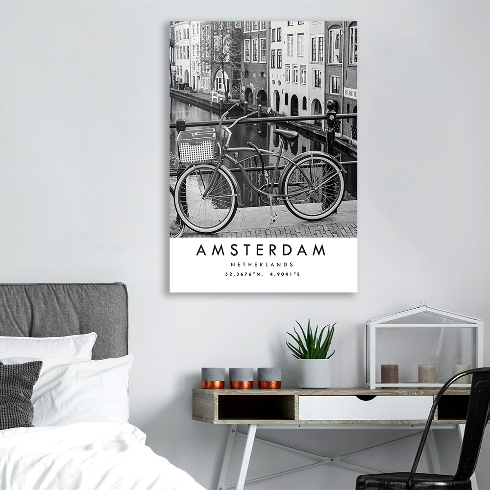 Amsterdam Reise-Poster Niederl – Home Decor Netherlands Bewertung und Preis