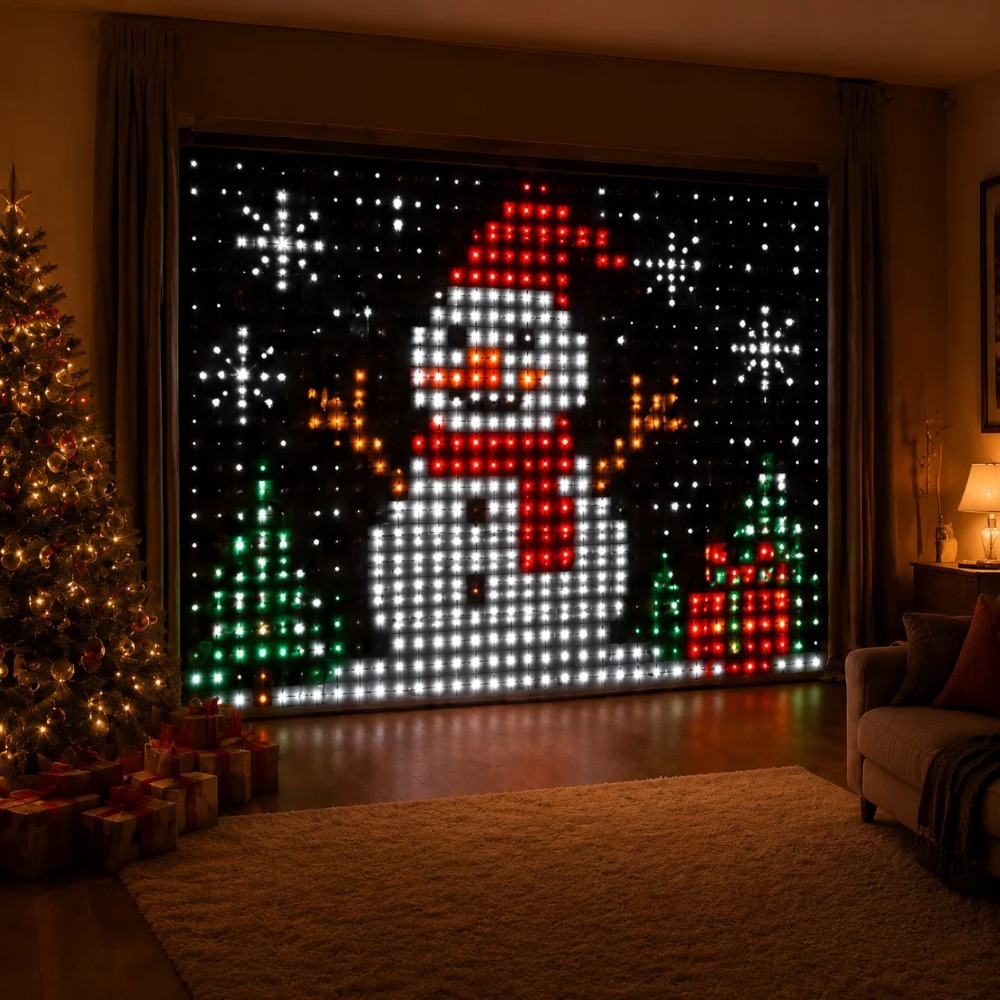 LED-Pixel-Lichtvorhang mit Blu – Home Decor Free App Bewertung und Preis