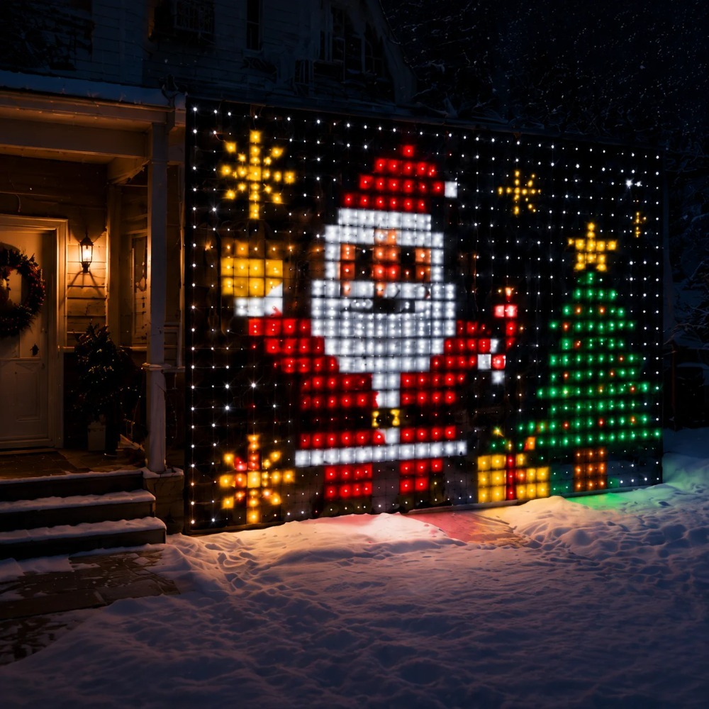 LED-Pixel-Lichtvorhang mit Blu – Home Decor Free App Bewertung und Preis