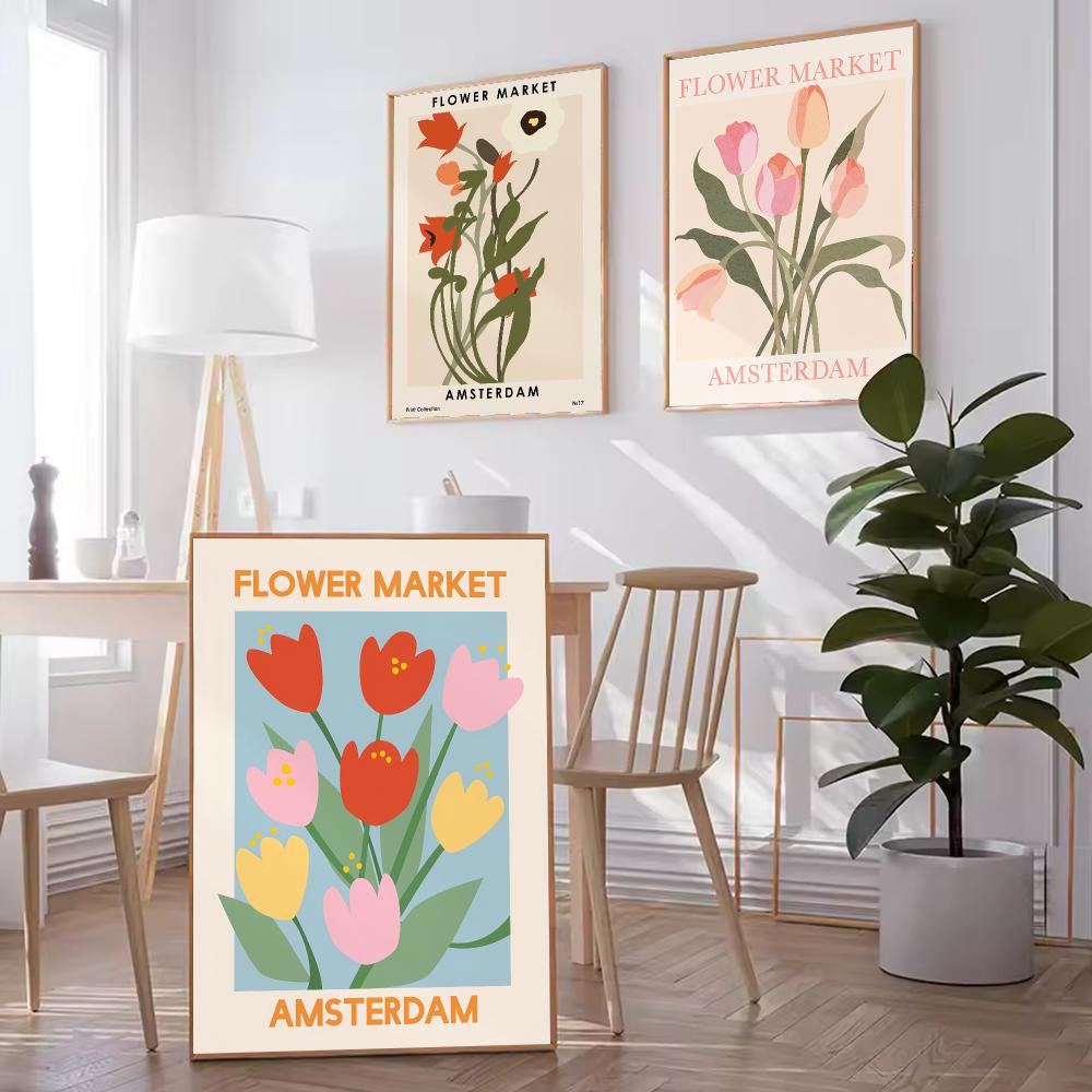 Amsterdamer Blumenmarkt HD-Wan – Home Decor Netherlands Bewertung und Preis