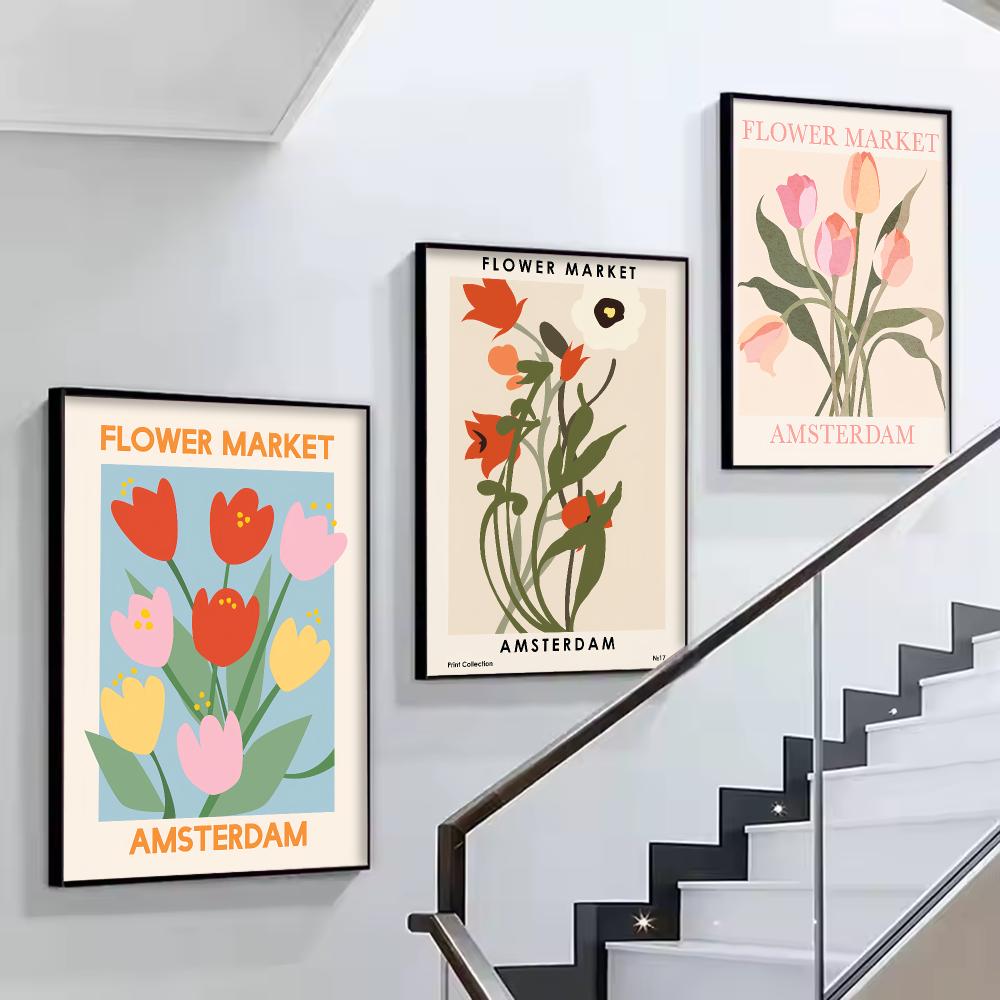 Amsterdamer Blumenmarkt HD-Wan – Home Decor Netherlands Bewertung und Preis