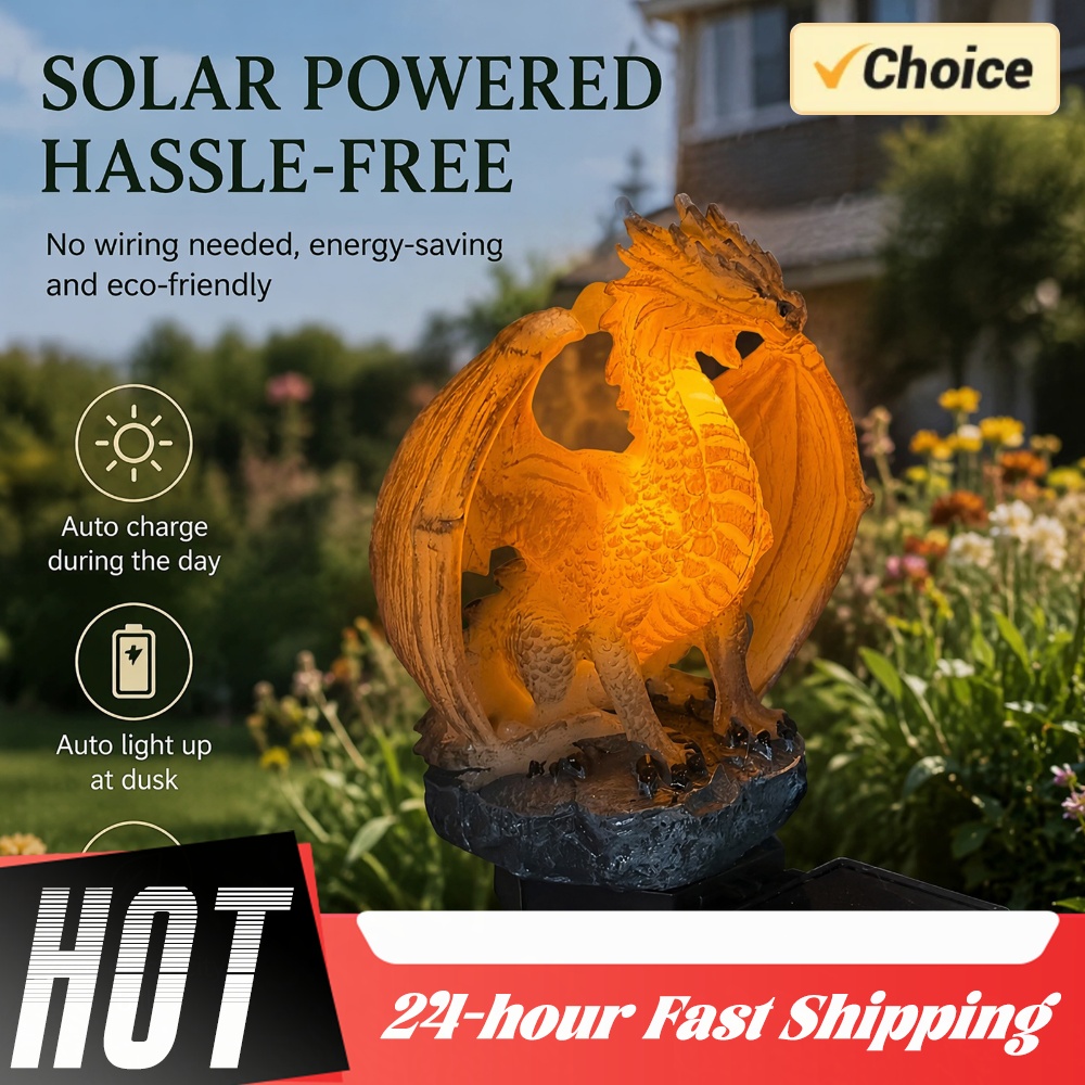 Drachen-Solar-Gartenleuchte, E – Home Decor Unique Bewertung und Preis