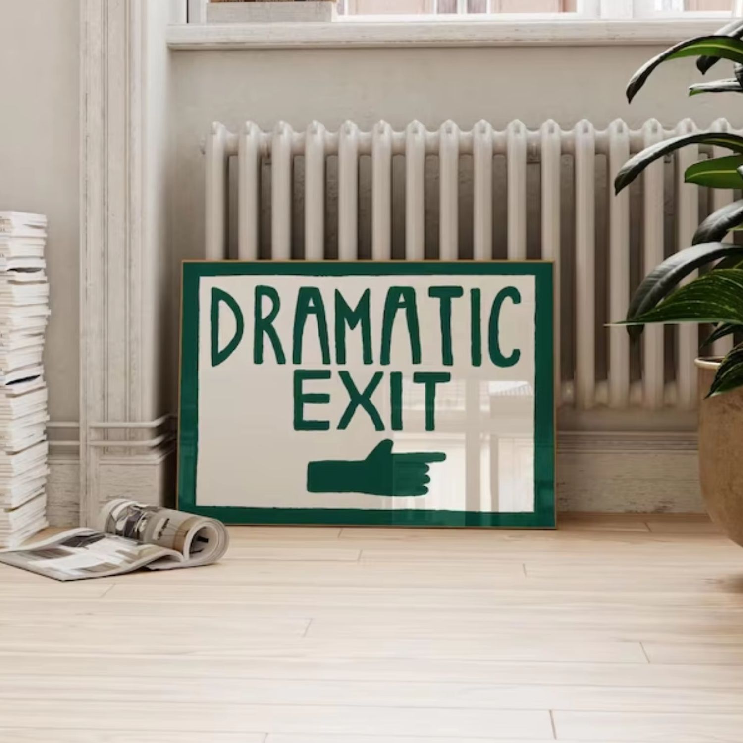 Lustiger Flur-Druck, dunkelgrü – Home Decor Green Bewertung und Preis