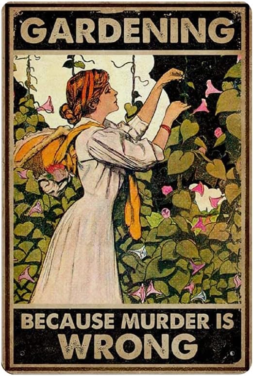 Vintage Lustiges Metallschild  – Home Decor Garden Ideas Bewertung und Preis