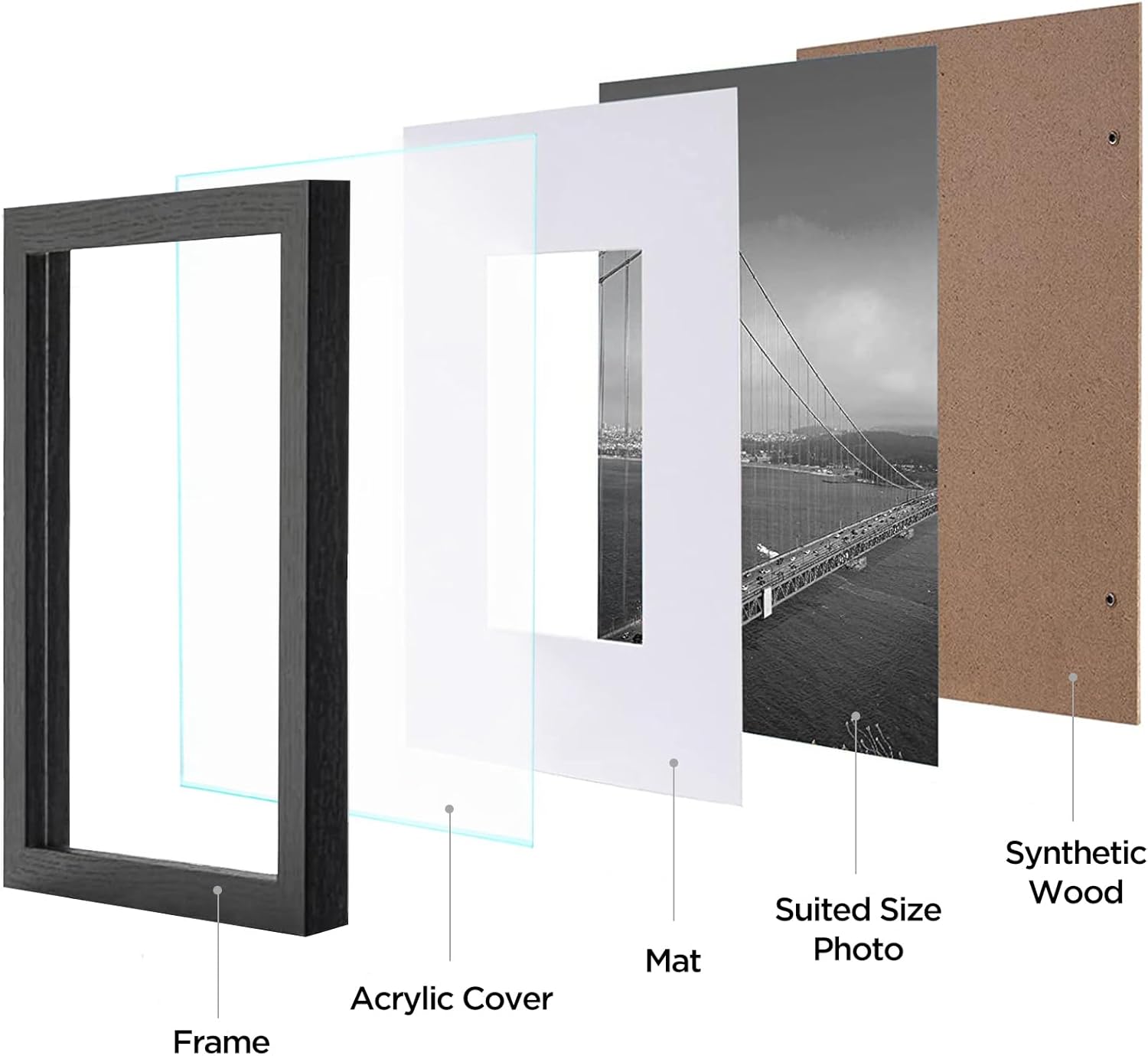 12 x 12 Bilderrahmen-Set, 9 kl – Bamboo Photo Frame Bewertung und Preis
