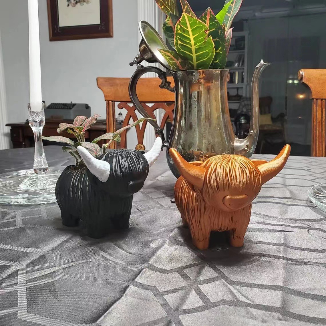Highland Cow Resin Figur – süß – Home Decor Garden Ideas Bewertung und Preis