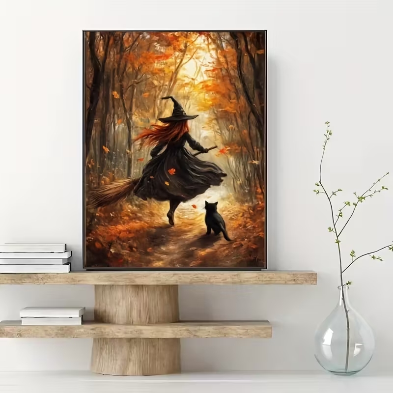 Retro Halloween Herbsthexe auf – Home Decor Quirky Bewertung und Preis