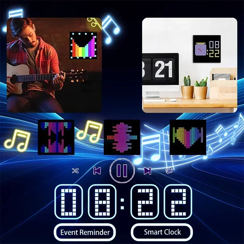 LED-Pixel-Display mit App-Steu – Home Decor Free App Bewertung und Preis
