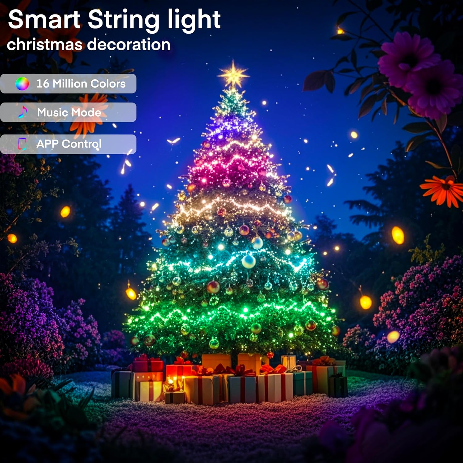WS2812B RGBIC LED-Lichterkette – Home Decor Free App Bewertung und Preis