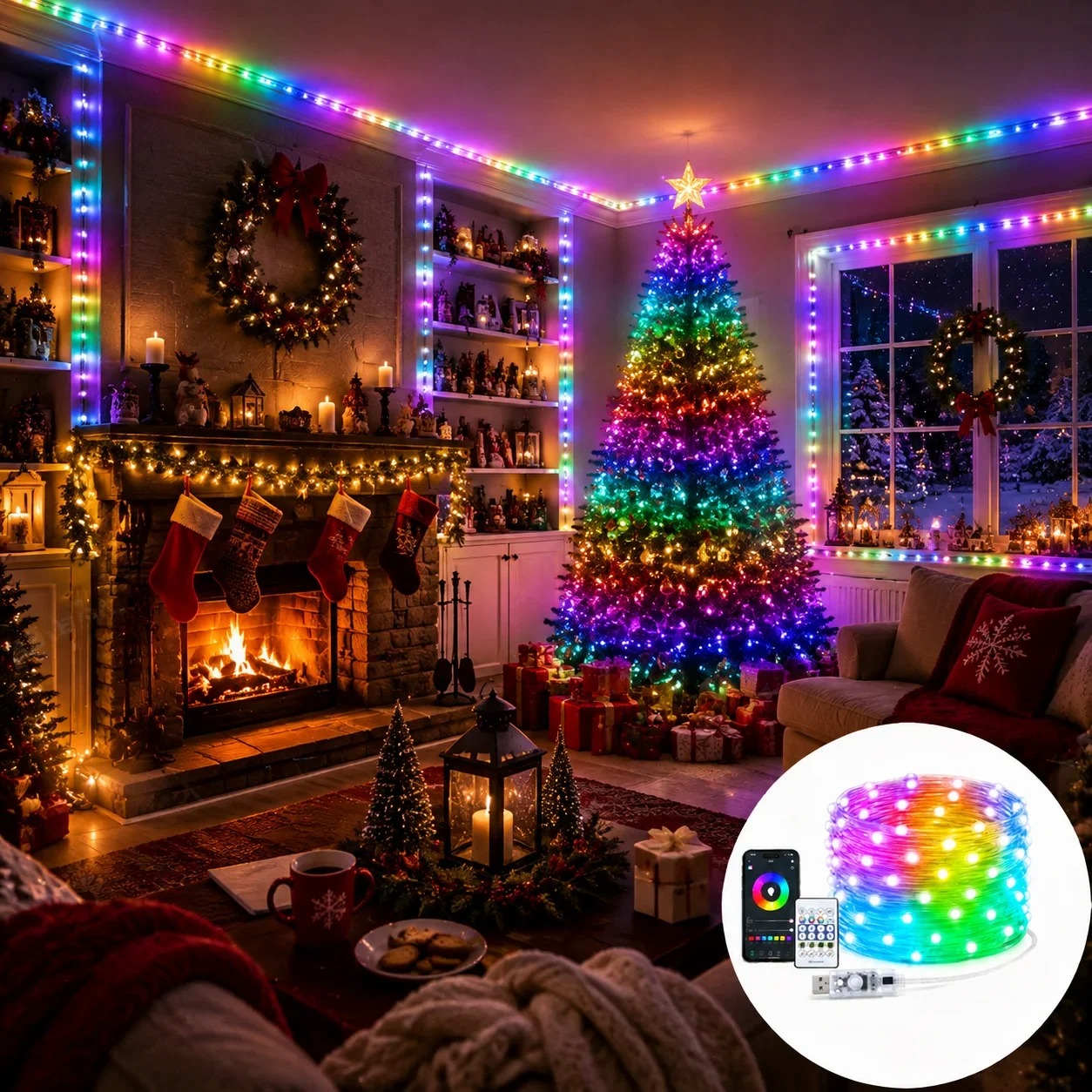 LED-Lichterkette Bluetooth RGB – Home Decor Free App Bewertung und Preis