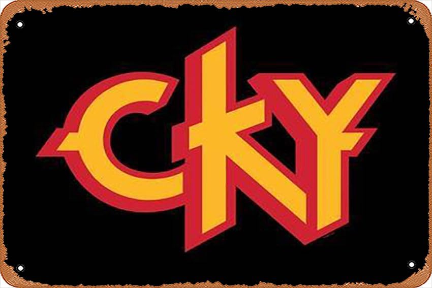 Metall-Blechschild – CKY-Logo  – Home Decor Logo Bewertung und Preis