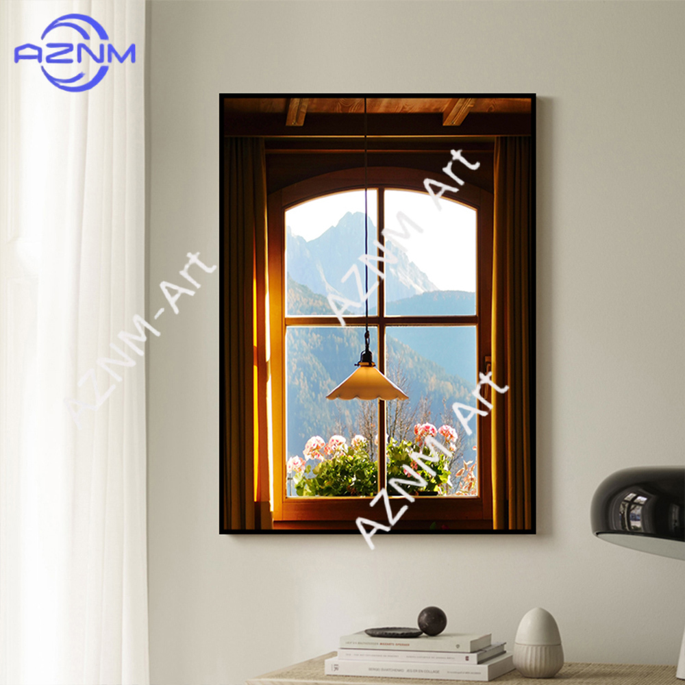Grüne Landschaften Fenster Wan – Home Decor Green Bewertung und Preis