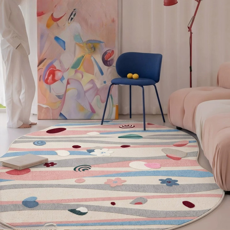 Unregelmäßig geformter Teppich – Home Decor Dopamine Bewertung und Preis
