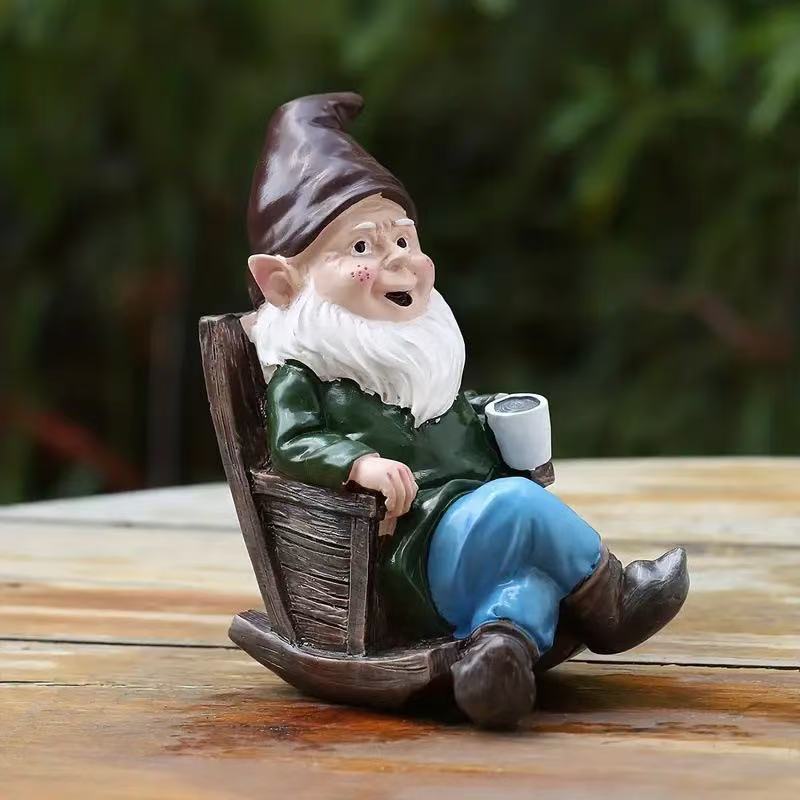Kreative Harz-Gartenzwerg-Figu – Home Decor Garden Ideas Bewertung und Preis
