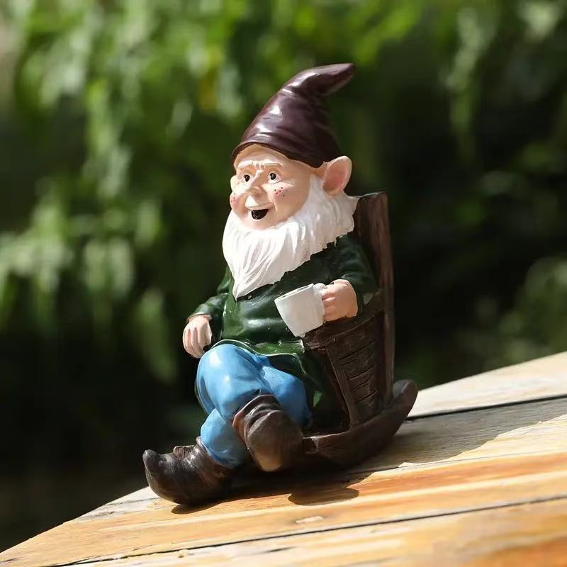 Kreative Harz-Gartenzwerg-Figu – Home Decor Garden Ideas Bewertung und Preis
