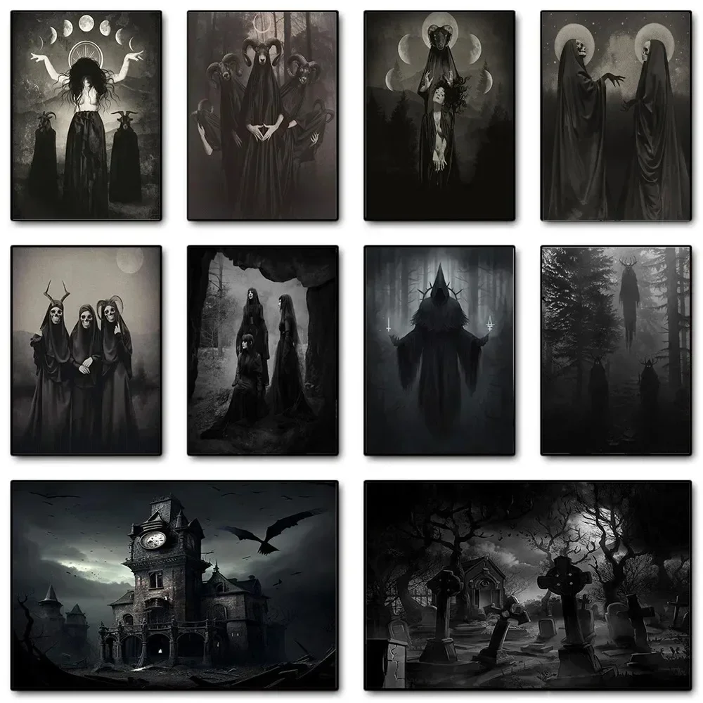 Dark Academia Art Black Death  – Home Decor Quirky Bewertung und Preis