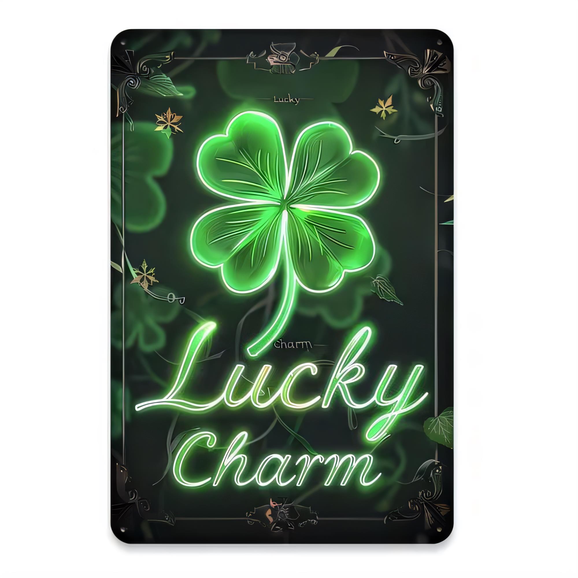 Glücksbringer-Schild aus Metal – Home Decor Green Bewertung und Preis