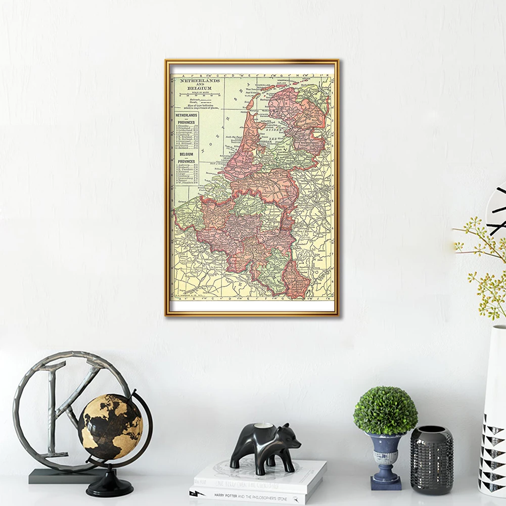 42*59cm Die 1914 Belgien und N – Home Decor Netherlands Bewertung und Preis