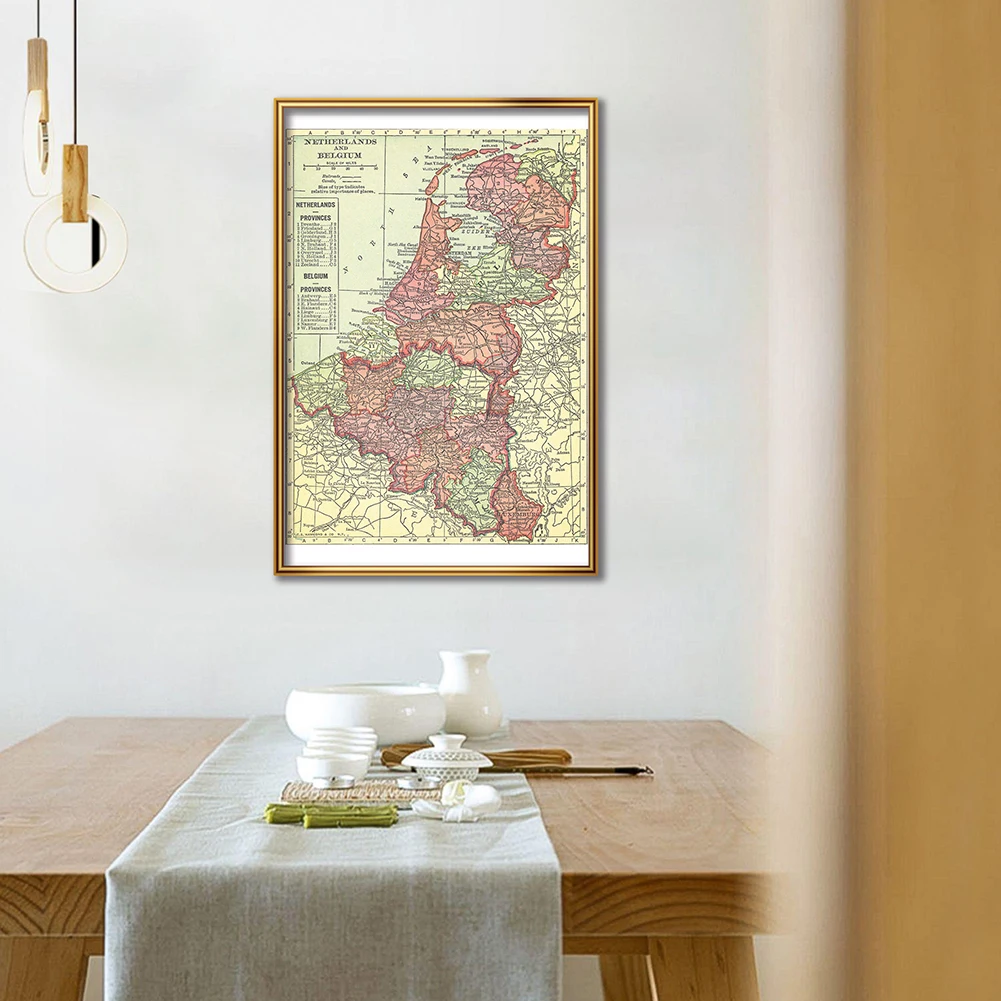 42*59cm Die 1914 Belgien und N – Home Decor Netherlands Bewertung und Preis