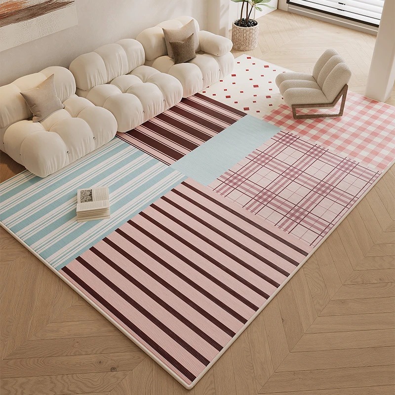 Dopaminfarbener bunter Teppich – Home Decor Dopamine Bewertung und Preis