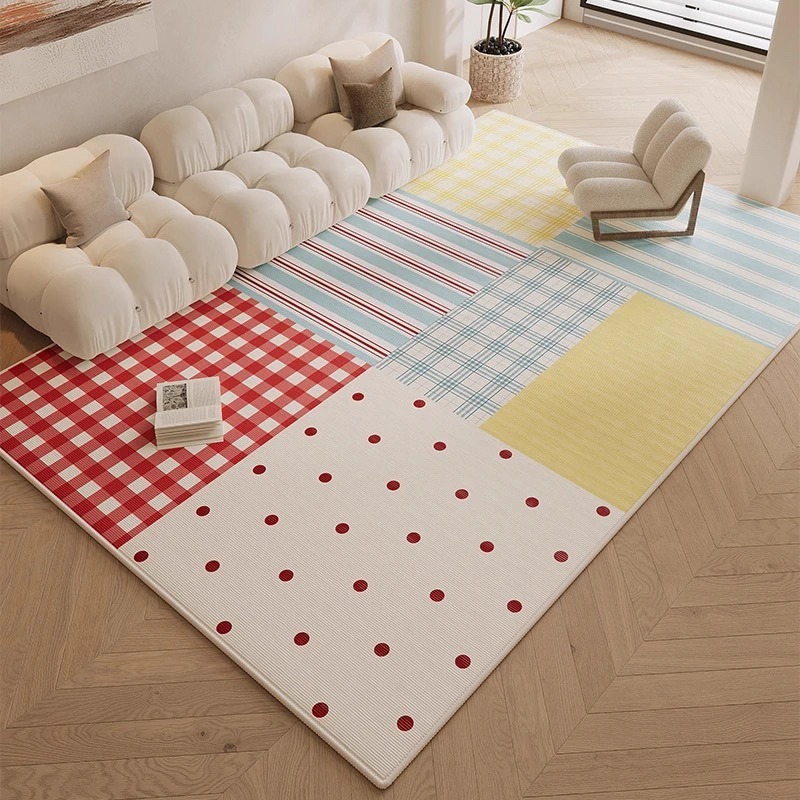 Dopaminfarbener bunter Teppich – Home Decor Dopamine Bewertung und Preis