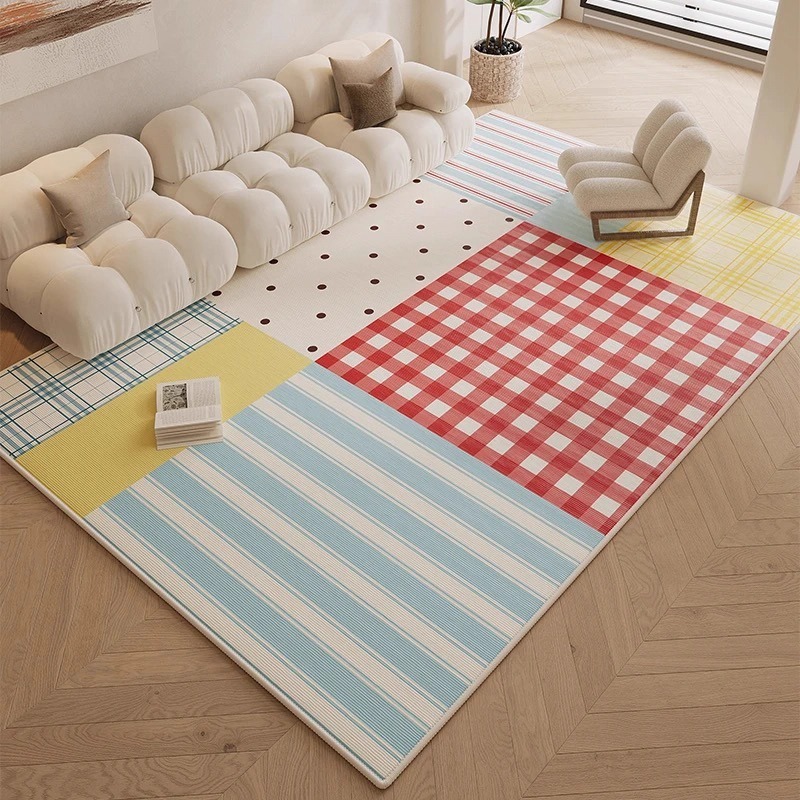 Dopaminfarbener bunter Teppich – Home Decor Dopamine Bewertung und Preis